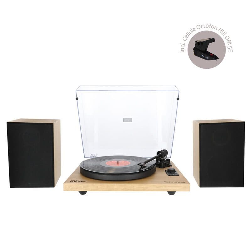 Impianto Hi-Fi minimale faggio amplificatore diffusori 2 vie - ENOVA HIFI SOG-9100_VISION2_SETBE