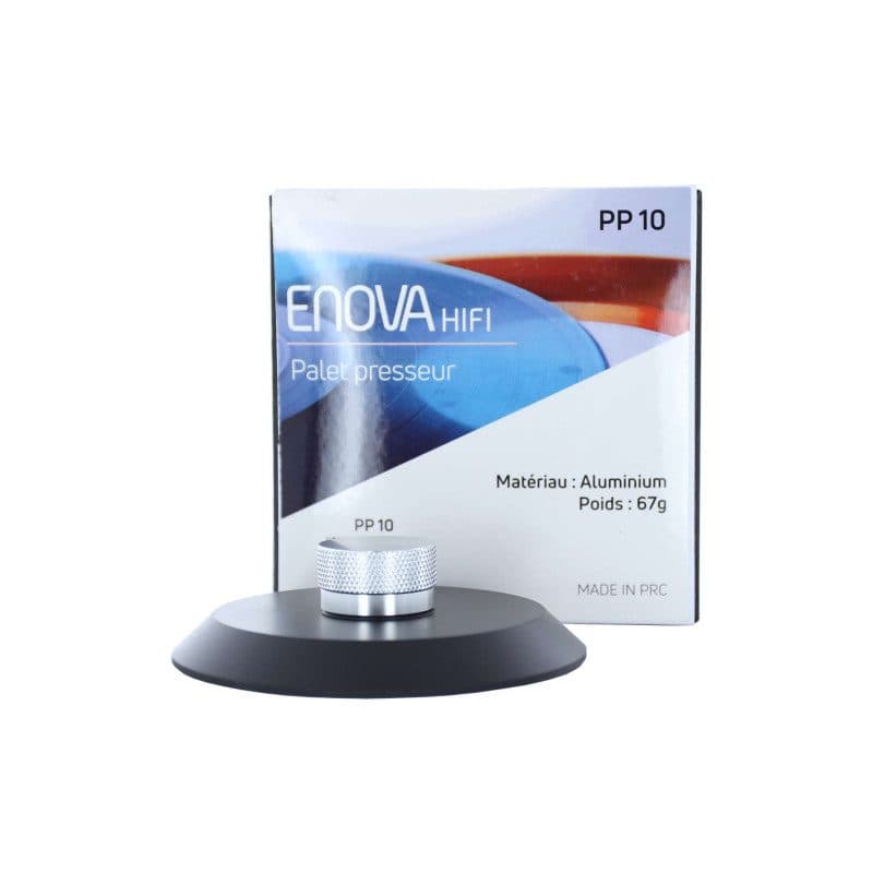 Stabilizzatore vinile 67 g alluminio nero - Enova Hifi PP 10