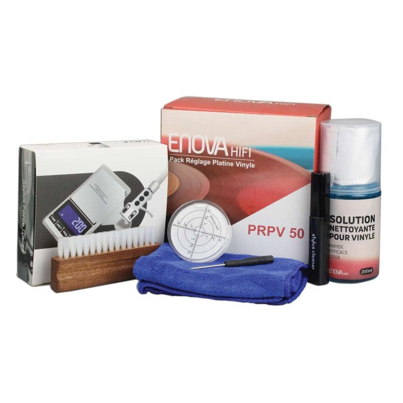 Kit messa a punto e pulizia giradischi 7 in 1 - Enova Hifi PRPV 50
