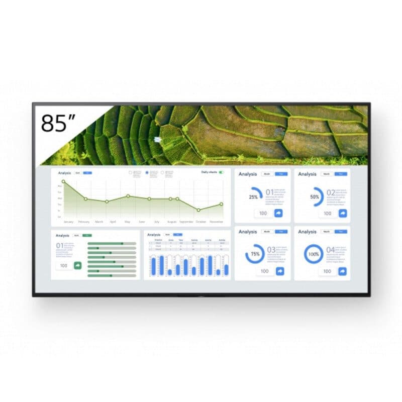 Display professionale 85" HDR 4K 440 nit sottile - SONY SON-FW-85BZ30L