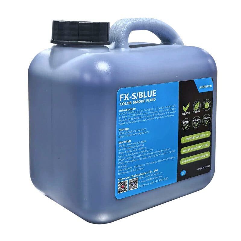 Fluido fumo colorato blu 3L x4 - SHOWVEN SPK-FX-S/BLUE