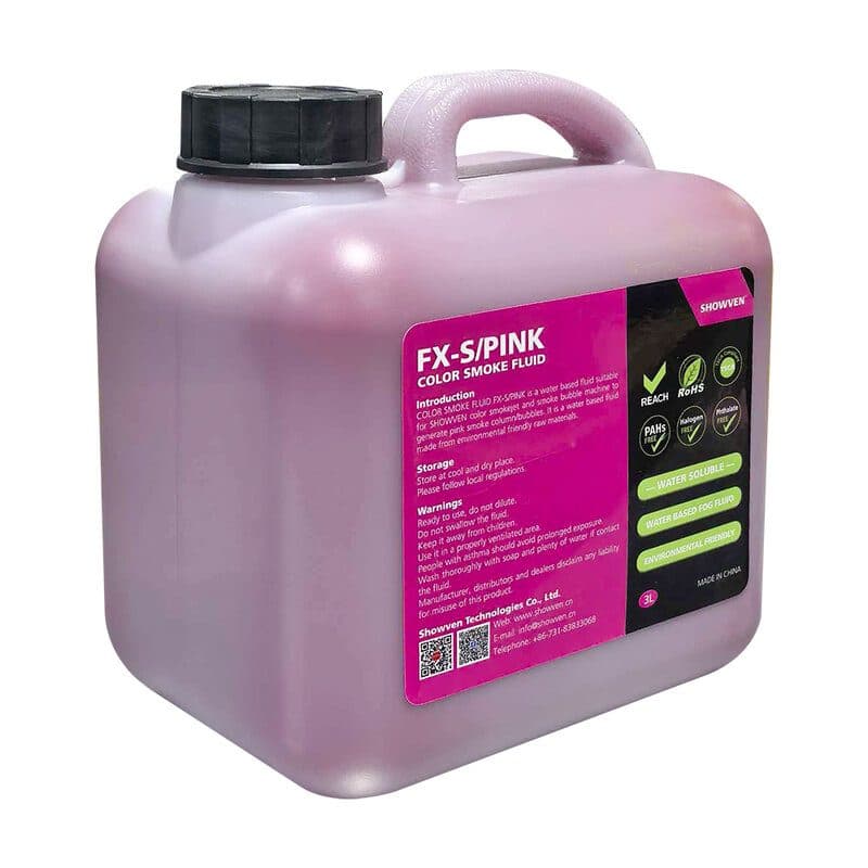 Fluido fumo colorato rosa 3L x4 - SHOWVEN SPK-FX-S/PINK