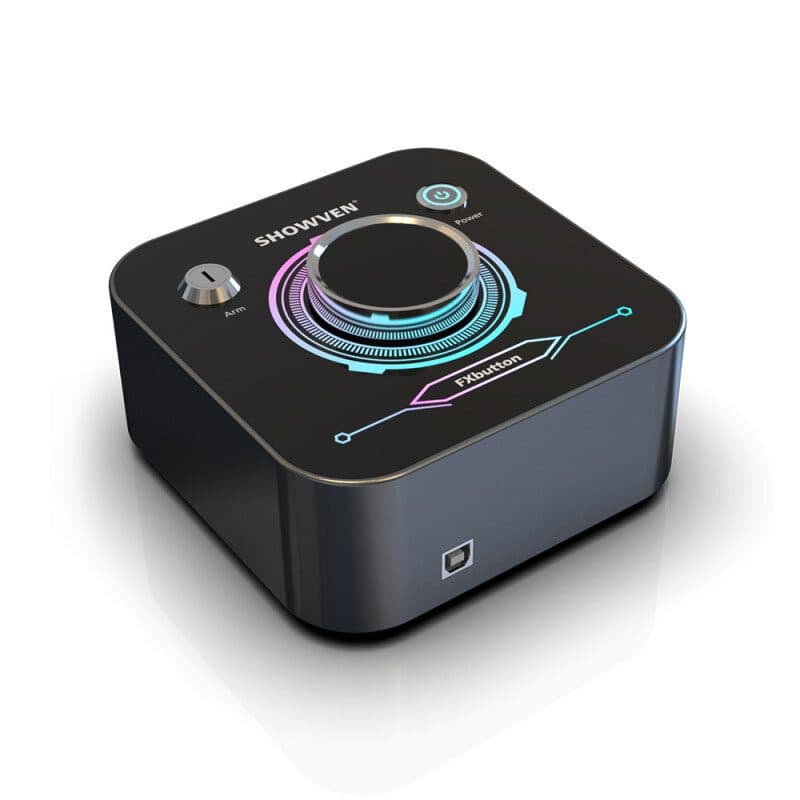 Console DMX compatta FXbutton alluminio batteria - SHOWVEN SPK-FXBUTTON