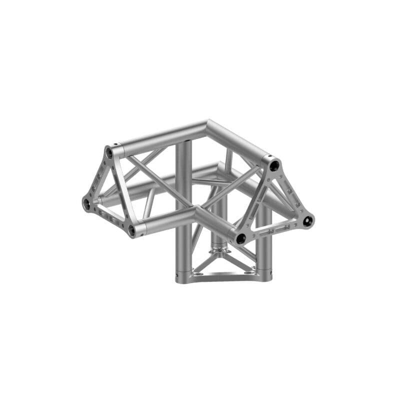 Angolo traliccio triangolare 25 cm 3 vie 90° sinistro - Trabes UNI-P25T 3L90L