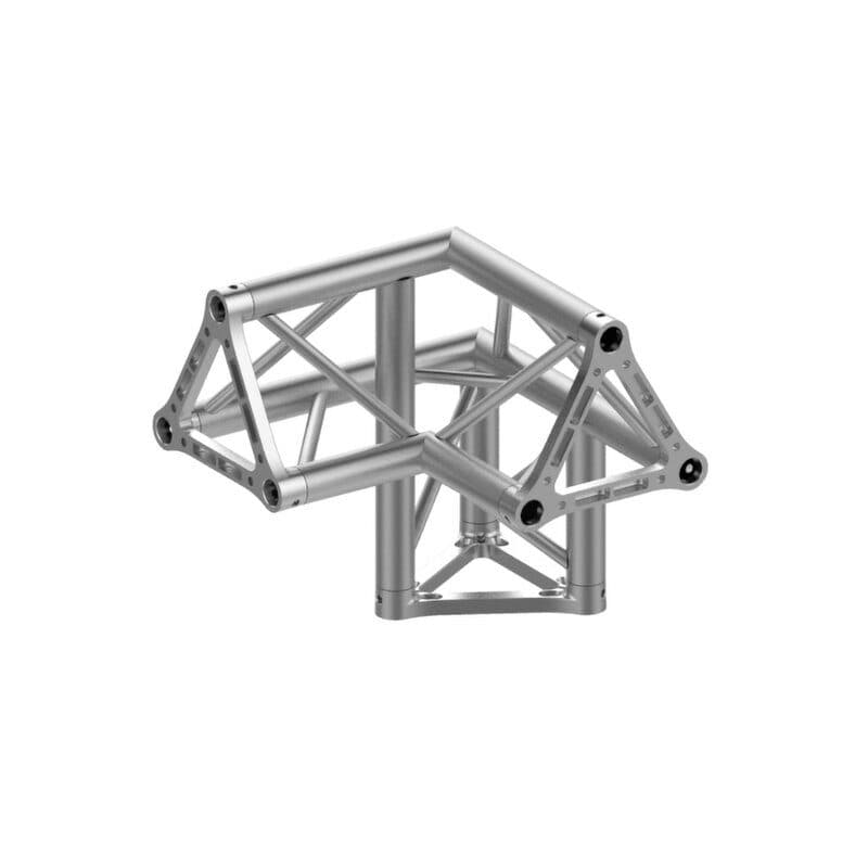 Angolo traliccio triangolare 29 cm 3 vie 90° sinistro vertice alto - Trabes UNI-P30T 3L90L