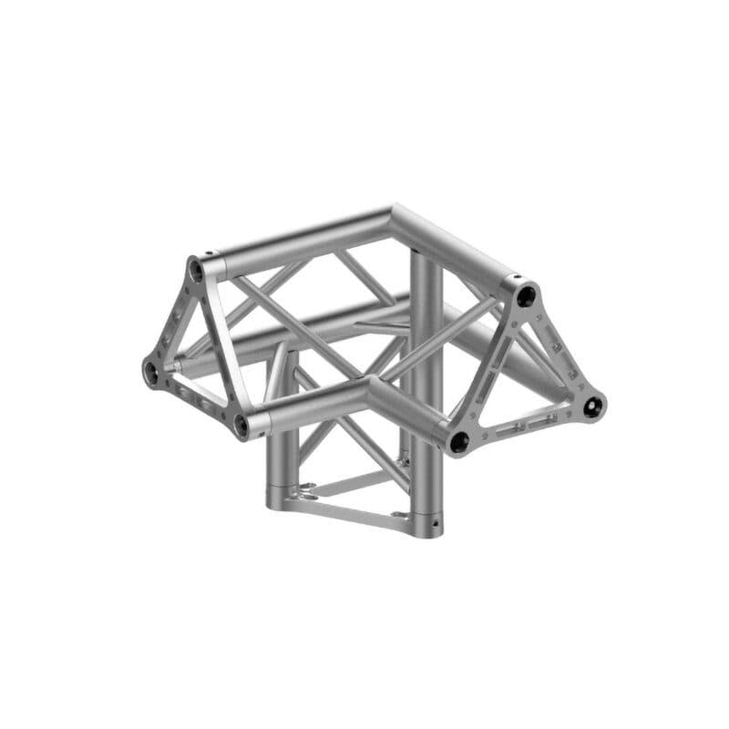 Angolo traliccio triangolare 29 cm 3 vie 90° destro - Trabes UNI-P30T 3L90R