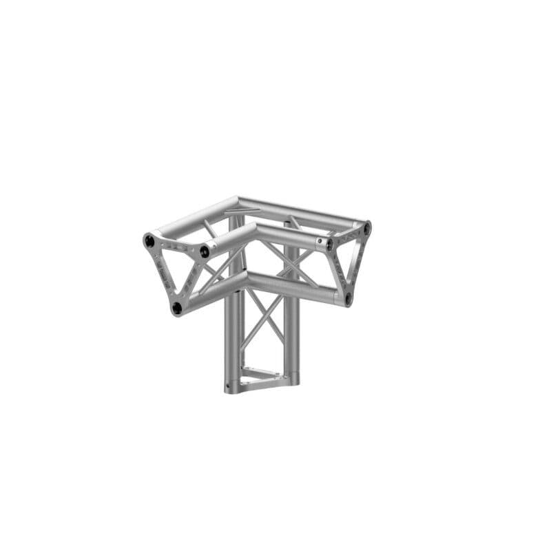 Angolo traliccio triangolare 29 cm 3 vie a T vertice basso - Trabes UNI-P30T 3TL