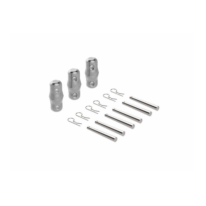 Kit giunzione rapida con 3 spigot, 6 pin e 6 copiglie - Trabes UNI-PT KS