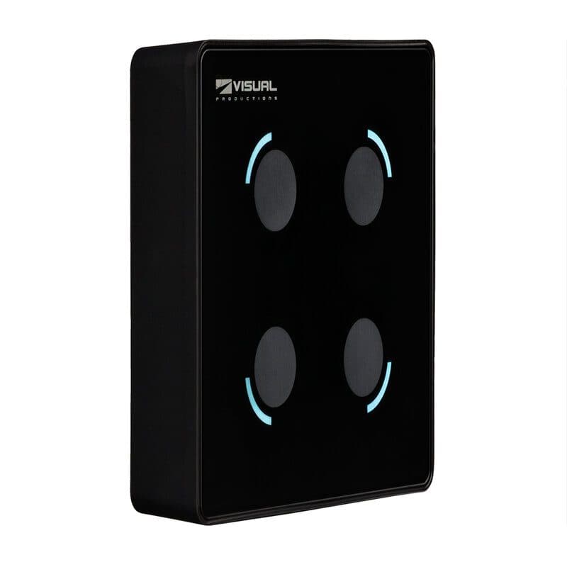 Pannello touch capacitivo controllo illuminazione 4 pulsanti - VISUAL PRODUCTIONS VIS-NETPANEL B4