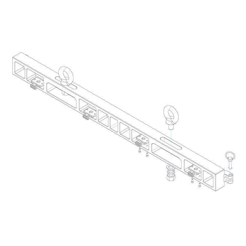 Trave sospensione 1 m display LED serie MU - YES TECH YES-HANGING100-MU
