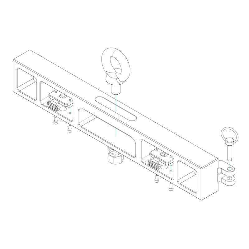 Trave sospensione 0,5 m display LED serie MU - YES TECH YES-HANGING50-MU